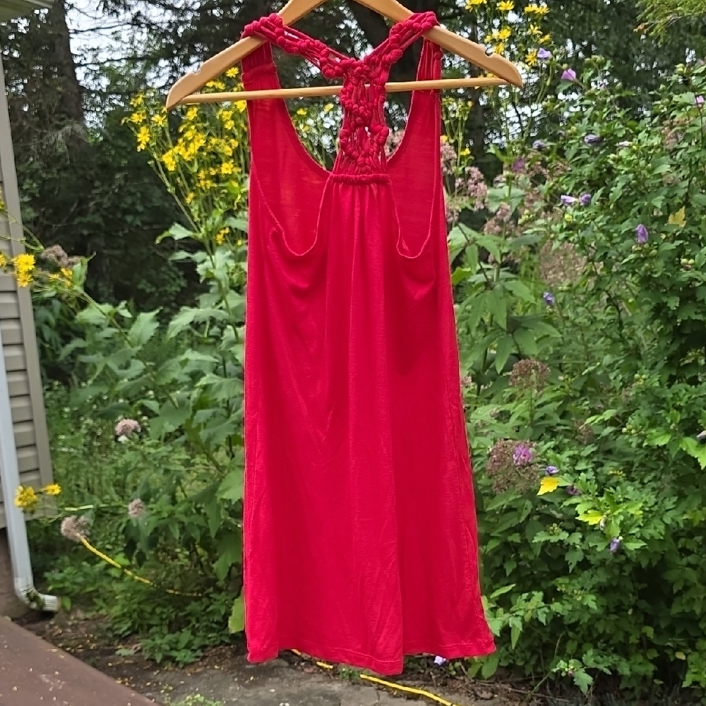 Joe Boxer Vibrant Red Backless Dress